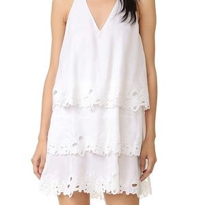 NWOT Rebecca Minkoff Tiered White Rica Dress Sz 0